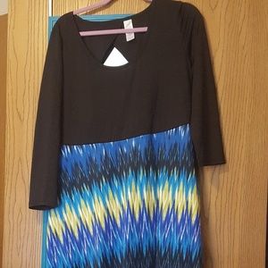 XL Chevron Midi Dress